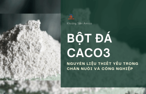 Hình ảnh bột đá CaCO3 trắng mịn